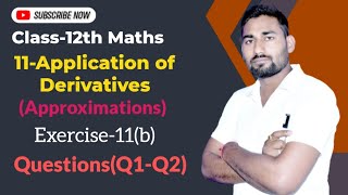 Class 12 Maths  Application of Derivatives  Approximations  Chapter 11  Ex11b Q1 to Q2 [upl. by Tlevesor]