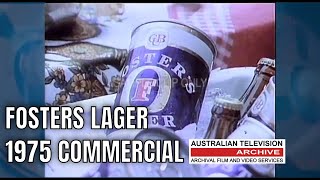 Fosters Lager Australian Beer Commercial 1975 [upl. by Brandea]