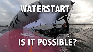 WATERSTART WINGFOIL Can it be done [upl. by Rosol]