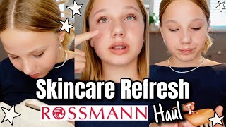 SKINCARE REFRESH amp ROSSMANN HAUL 🌿 UNREINE HAUT 😭 HEY ISI [upl. by Ingaberg]