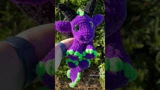 This dragon cuddler has Halloween vibes crochet plushies spookyseason amigurumi cuddlers [upl. by Almena]