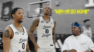 BLXST pulled up to the Drew League to watch DeMar DeRozan amp Dalen Terry in semifinals game [upl. by Kralc]