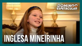 Menina inglesa faz sucesso ao falar português com sotaque mineiro [upl. by Cherian]