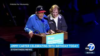 Jimmy Carter celebrates 99th birthday [upl. by Dorrie83]