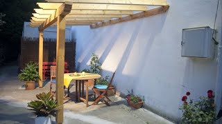 Cómo construir una PÉRGOLA 🔧 ¡FÁCIL rápido y sin complicaciones 🦾 Bricomania [upl. by Stavro]