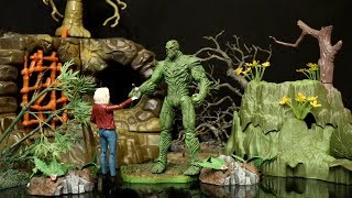 DC Comics Essentials Swamp Thing DC Collectibles Action Figure Review amp Comparison [upl. by Emelen]