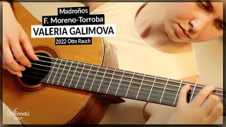 Valeria Galimova plays Madronos by F Moreno Torroba on a 2022 Otto Rauch Classical Guitar [upl. by Hgielsel]