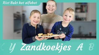 Zandkoekjes recept Met Anna en Jelle Rixt bakt het alfabet [upl. by Tfat]