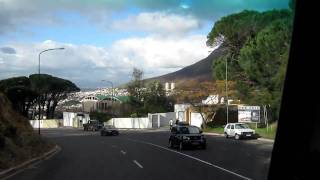 Kloof neck the road that takes you to the cable car for Table Mountain [upl. by Orvie]