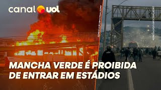 MANCHA VERDE É PROIBIDA DE ENTRAR EM ESTÁDIOS DE SÃO PAULO APÓS EMBOSCADA CONTRA MÁFIA AZUL [upl. by Lorelie]