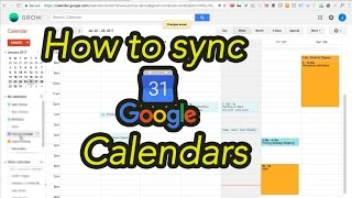 How to Sync Two Google Calendars [upl. by Ruosnam]