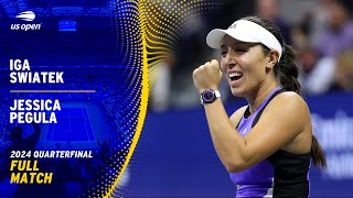 Iga Swiatek vs Jessica Pegula Full Match  2024 US Open Quarterfinal [upl. by Nelson484]