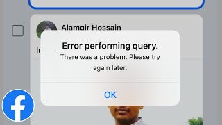 Facebook Error Performing Query Problem  How to Fix Facebook Error Performing Query Problem [upl. by Espy]