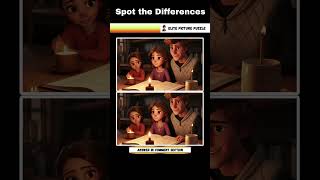 Spot the 3 Differences shorts puzzle [upl. by Ymarej516]