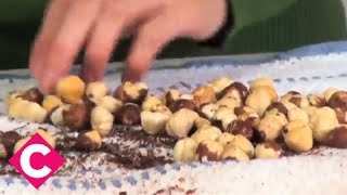 Easiest way to peel hazelnuts [upl. by Rybma]