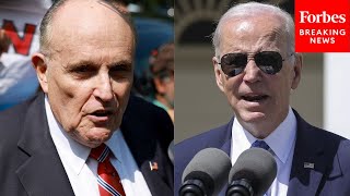 BREAKING NEWS Rudy Giuliani Announces Defamation Lawsuit Against President Biden [upl. by Ettenyl]