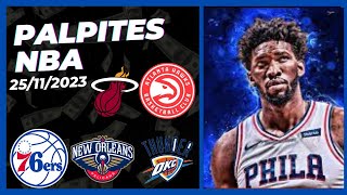 PALPITES DA NBA PARA HOJE 25112023  PATOTINHA TIPS [upl. by Bosson999]