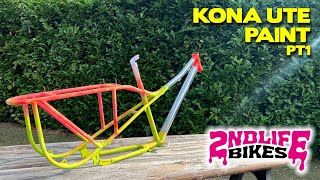 Painting my Kona UTE With spray cans  Full dip and spraybike [upl. by Elison110]