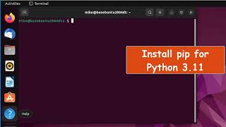 Install pip After Python 311 Install in Ubuntu 2204 [upl. by Alit39]