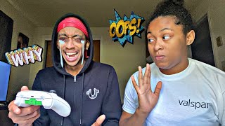 I Deleted My Boyfriends NBA 2k22 Player Prank 💔💔💔💔 Comedy 😭 [upl. by Epolulot]