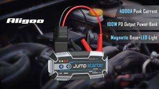 Now on Kickstarter 4000A Super Safe Car Battery Jump Starter [upl. by Lan]