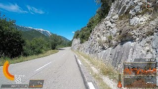 26072017 Le tour du Ventoux Les Gorges de la Nesque Sault Toulourenc 27k SuperView 60 fps [upl. by Eatnhoj]