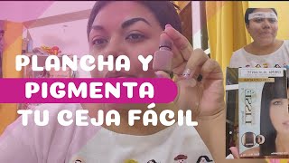 🔴 Planchado y pigmentación de ceja fácil y rapido desde casa belleza lisse [upl. by Enorahs654]