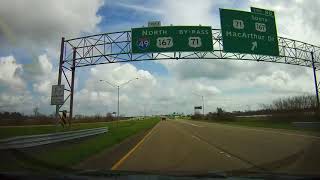 Driving through Alexandria Louisiana on Interstate 49 [upl. by Orson]