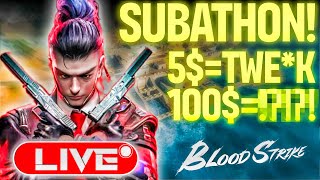 TOP 1 LEADERBOARD🔥 FAL IS OP 🔥 SUBATHON 🔥 BLOOD STRIKE LIVESTREAM [upl. by Bevon]