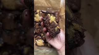 Brown Butter Brookies Recipe😍 youtubeshorts food viralvideo shortsviral trendingshorts [upl. by Navetse]