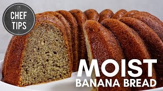 Moist Banana Bread Recipe [upl. by Olia]