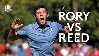 THE match at the 2016 Ryder Cup  McIlroy vs Reed [upl. by Aihseyk]