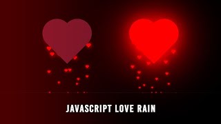 Heart Rain Animation Effect in CSS amp JavaScript [upl. by Itsirhc]