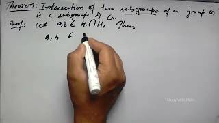 Intersection of two subgroups of a group G is a subgroup of G [upl. by Htrag809]