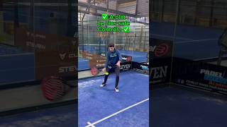 Joue à plat sur tes frappes en direct  padel [upl. by Benton]