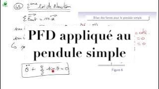 Cours de mécanique  M34  oscillateurs  PFD pendule simple solution mathématique et graphique [upl. by Yracaz]