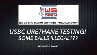 USBC US Open Urethane Test Illegal balls found [upl. by Aisorbma]