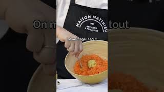 Recette des carottes râpées et StJacques fumées par Maison Matthieu  Pourdebon [upl. by Fleurette]