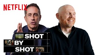 Bill Burr and Jerry Seinfeld Watch the JFK Scene in Unfrosted  Netflix [upl. by Edylc]