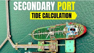 Standard and Secondary Ports tide calculation  Passage planning  Merchant navy knowledge [upl. by Riay]