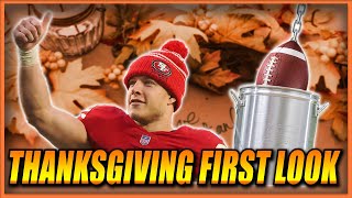 DRAFTKINGS THANKSGIVING FIRST LOOK LINEUP  NFL DFS WEEK 12 [upl. by Williamsen]