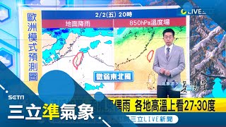 過年天氣狀況曝光 下波強冷空氣 吳德榮 春節前後抵達 持續觀察 降雨範圍縮小 西半部晴朗 僅東半部雲多偶雨 週末好天氣 西晴東偶雨│氣象老大吳德榮│【三立準氣象】20240129│三立新聞台 [upl. by Wake147]