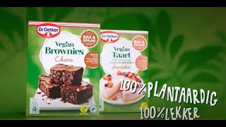 Dr Oetker Vegan Brownies en Taart [upl. by Meedan]