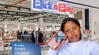 VLOG Grocery Shopping on a student budget  Grocery Haul  PicknPay South African Youtuber [upl. by Ecyac]