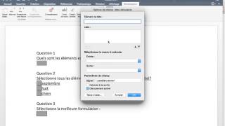 Comment faire un formulaire sur Word [upl. by Xyno]
