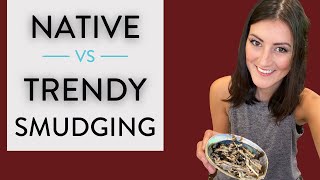 Native Smudging vs Trendy  Indigenous Smudging with Sage 🔥Whats the difference [upl. by Ody]