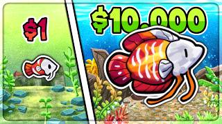 I Spent 100 Minutes Evolving The Most EXPENSIVE FISH in Chillquarium [upl. by Fe]