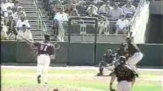 Randy Johnson hits bird with a 95MPH fastball [upl. by Dorcus942]