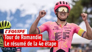 Le résumé de la 4e étape  Cyclisme  Tour de Romandie [upl. by Fee]