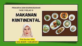 Makanan KONTINENTAL [upl. by Yznel]